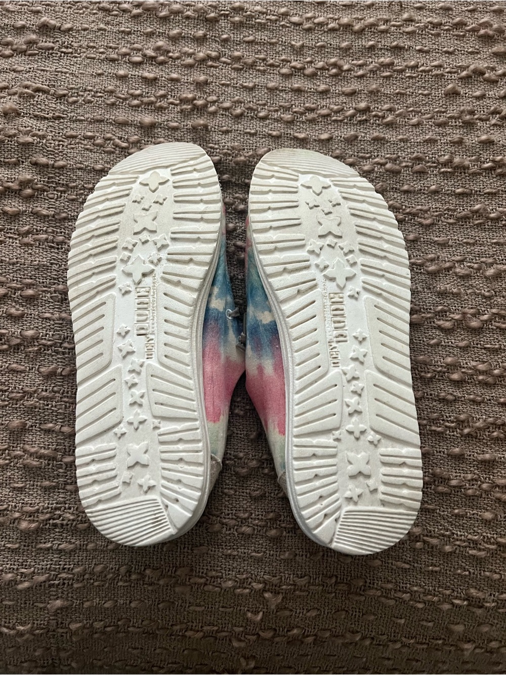 Hey Dude Women’s Tie-Dye Slip-On Moccasins in Pink and Blue - Picture 7 of 7